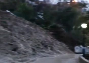 В Сочи рядом с детским садом cошел  оползень