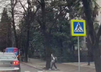 Возле «зебры» в Сочи установили фигуры детей