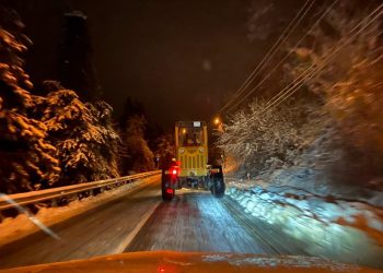 Снег в Адлере убирали 85 единиц спецтехники