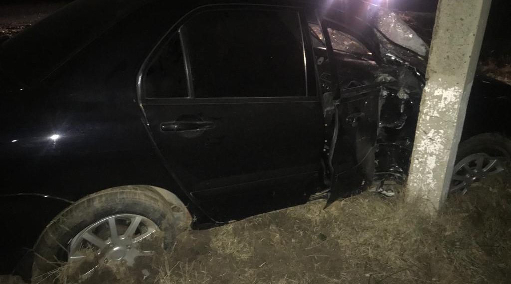 На Кубани водитель без прав врезался в столб и попал в больницу