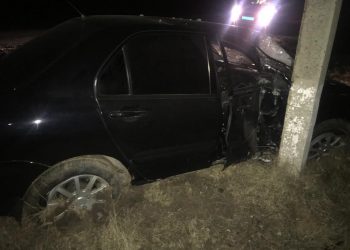 На Кубани водитель без прав врезался в столб и попал в больницу