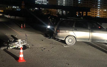 В Геленджике «Лада» сбила мотоциклиста