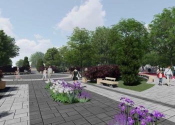 В станице Новопокровской реконструируют парк культуры и отдыха