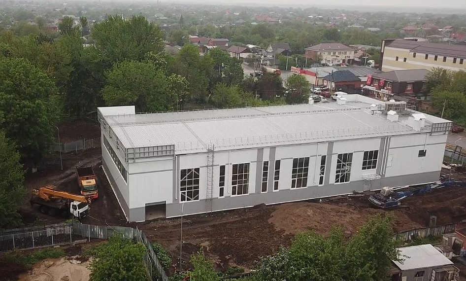 Спорткомплекс в Динском районе построили на 68%