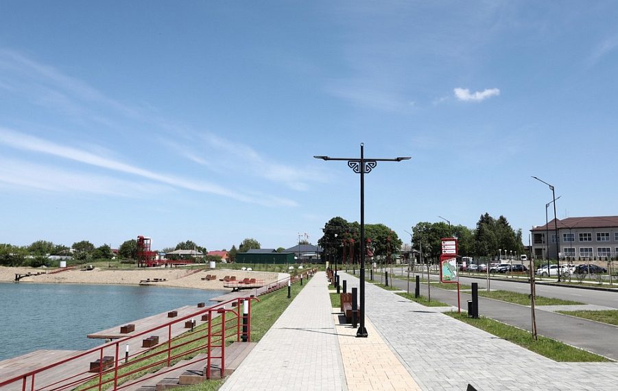 В Курганинске за 225 миллионов создали пляж