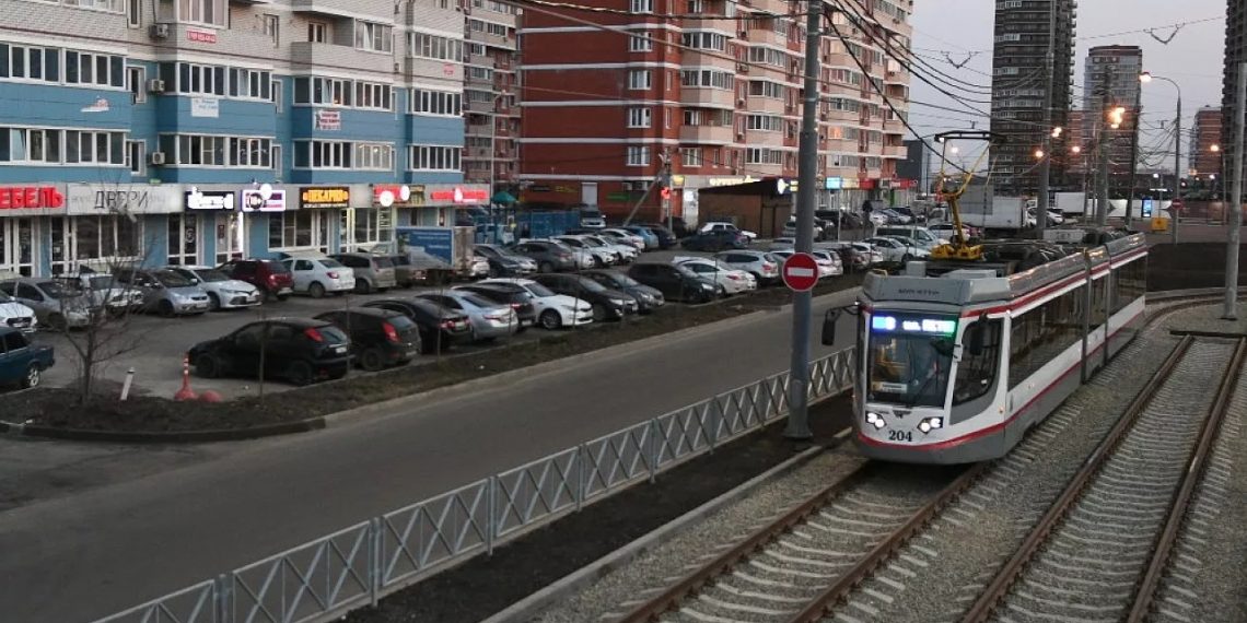 После ввода новой трамвайной ветки в Краснодаре уменьшилось количество пробок