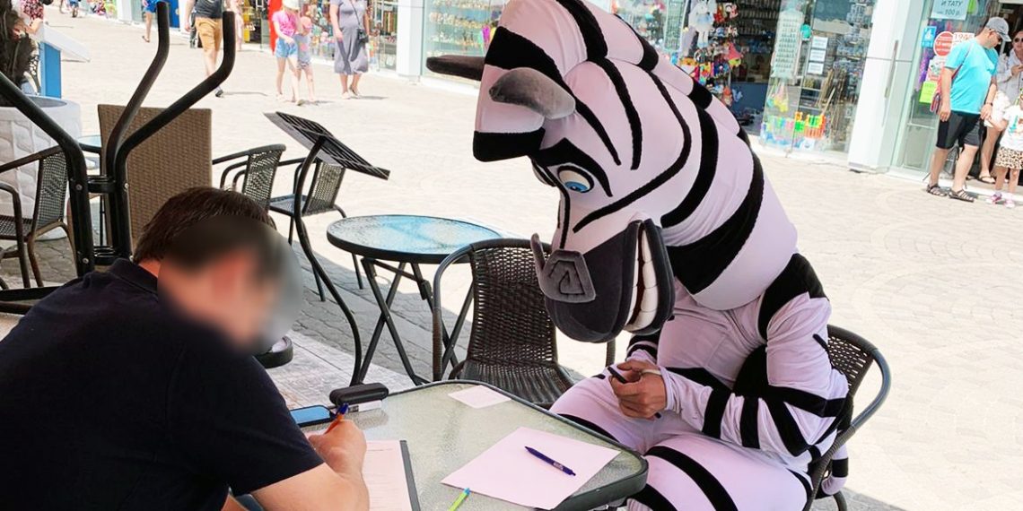 В Сочи полицейские поймали «зебру»