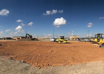 В Новокубанском районе начали строить спорткомплекс