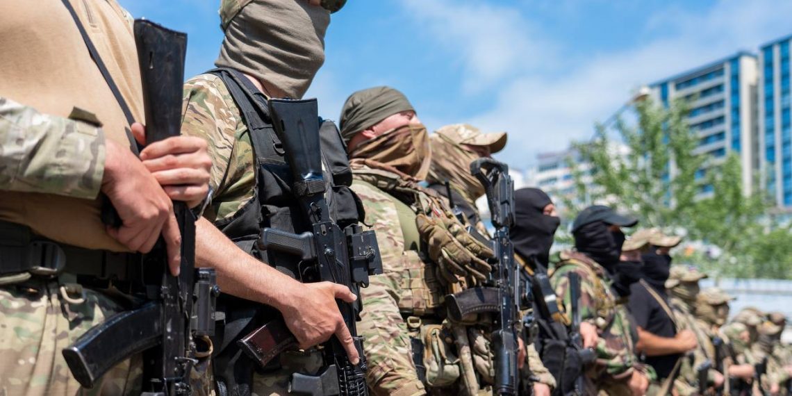 В Сочи встретили вернувшихся со спецоперации росгвардейцев