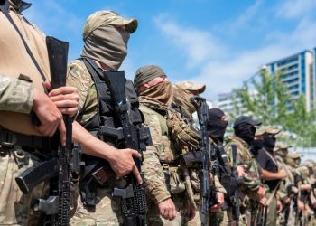 В Сочи встретили вернувшихся со спецоперации росгвардейцев