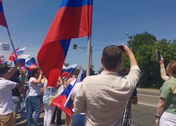 В Краснодаре встретили вернувшихся со спецоперации росгвардейцев