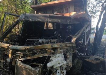 В ДТП с пожаром на Кубани погиб водитель