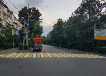 В Сочи обновили разметку на 132 дорогах