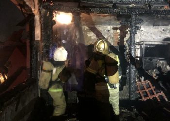 В Белореченске ликвидировали пожар в здании СТО на площади 600 квадратных метров