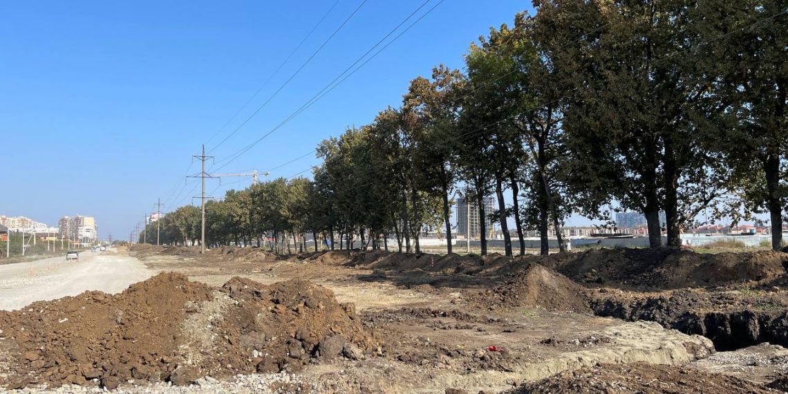 Улицу Батуринскую в Краснодаре отремонтировали на 40%