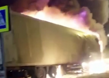 На Кубани стали известны подробности ДТП с вспыхнувшей фурой с шампанским