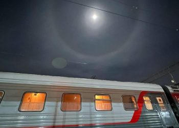 Ночью в небе над Краснодарским краем сфотографировали лунное гало