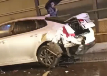 В Сочи вечером 26 ноября произошло жесткое ДТП
