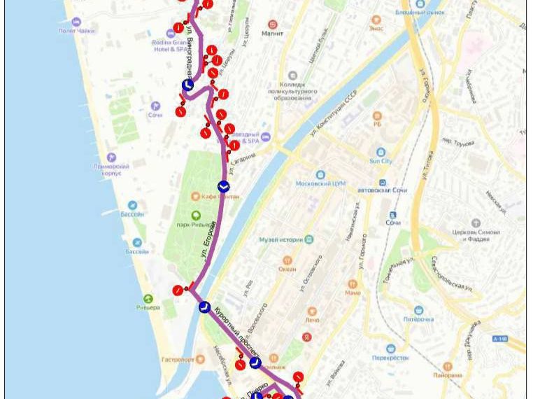 Из-за крестного хода в Сочи 20 ноября ограничат движение транспорта