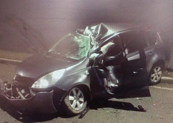 На Кубани Nissan врезался в столб: пострадали два человека