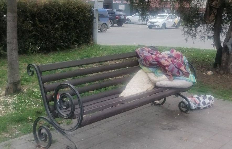 В Анапе появился бомж-сквер
