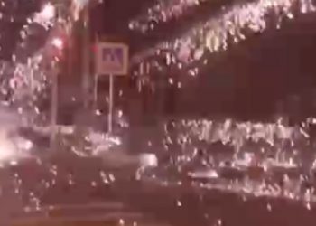 В Анапе запущенный с дерева салют чуть не попал в женщину