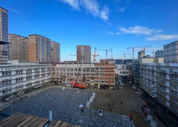 Школу в районе Западного Обхода Краснодара построили на 68%