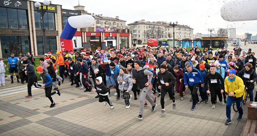 В Новороссийске 1 января прошел Трезвый забег