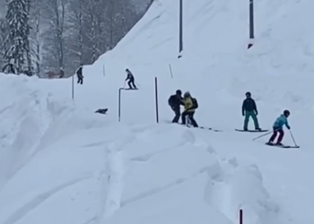 В Сочи драку между сноубордистами на горнолыжном курорте сняли на видео