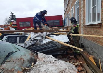 На Кубани в Тимашевске сорвало крышу