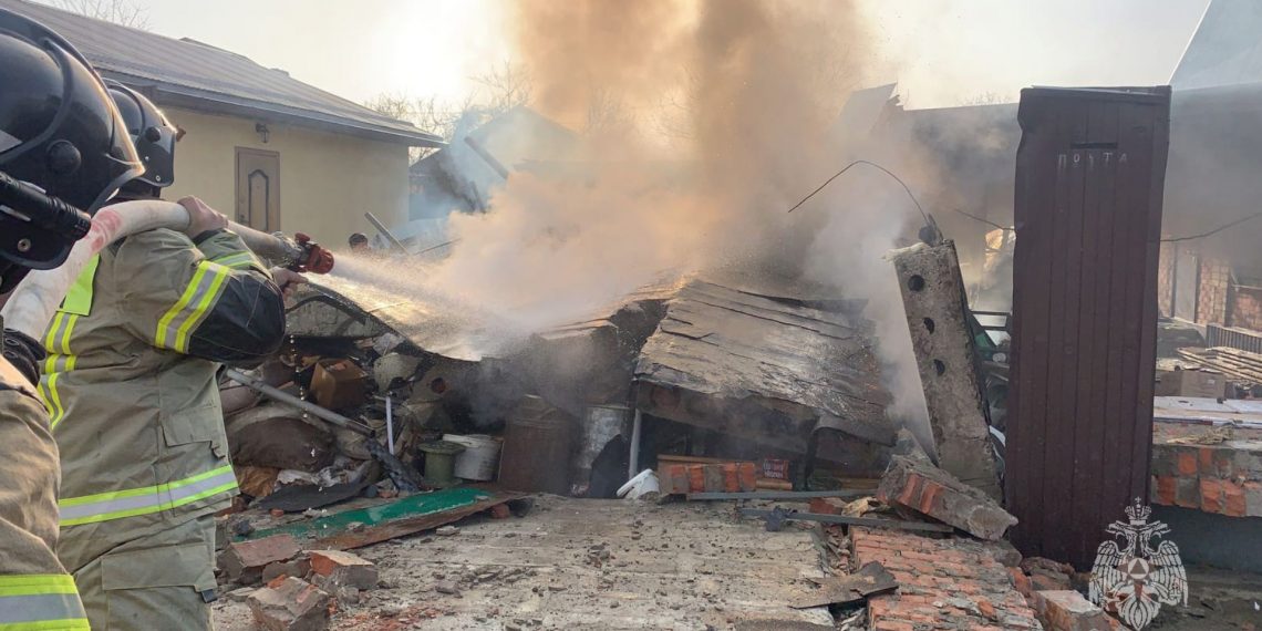 Под Краснодаром взорвался баллон: пострадала женщина