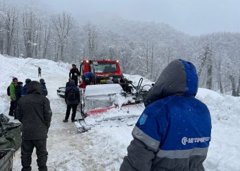 Лавина в Сочи повредила не только водопровод, но и газопровод