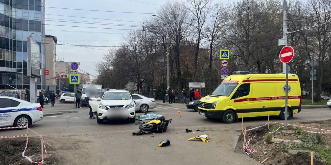 Появились подробности смертельного ДТП с мотоциклистом в Краснодаре