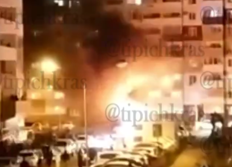 Это не поджог: в Краснодаре вечером 16 апреля сгорели «Лада Ларгус» и «Газель»