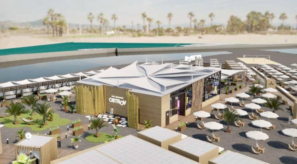 В центре Сочи благоустраивают пляж «Остров»