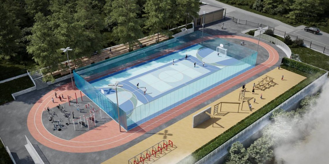 В центре Красной Поляны появится новый сквер со спортивной инфраструктурой