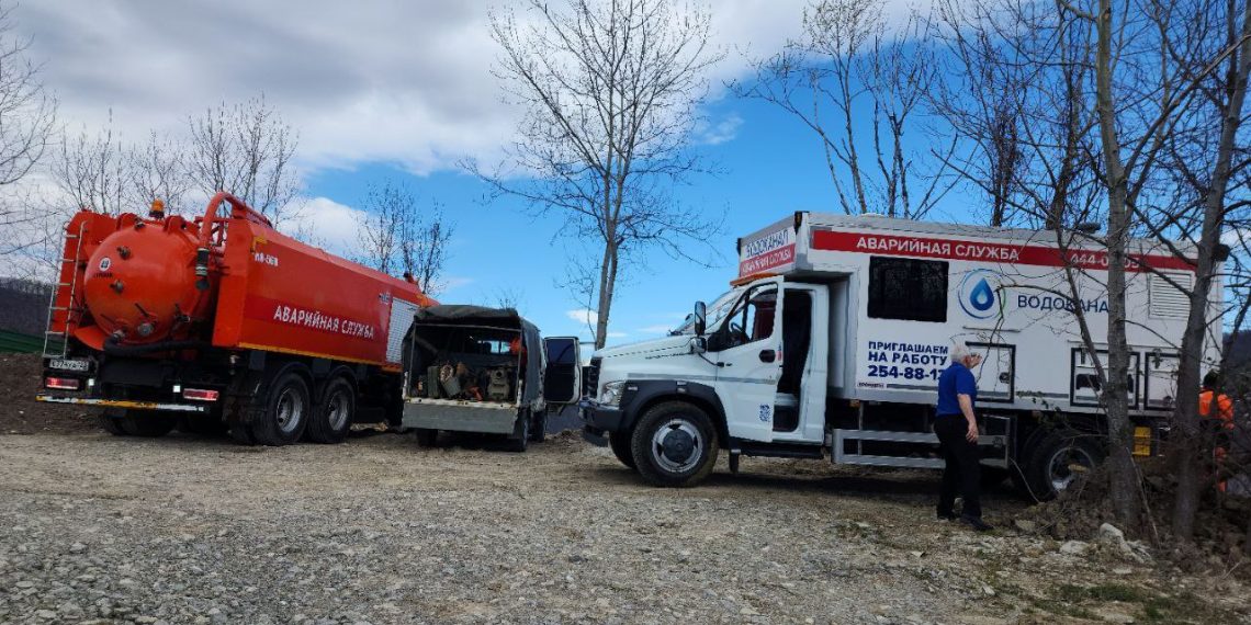 В Сочи рукотворный оползень привел к перебоям с водой