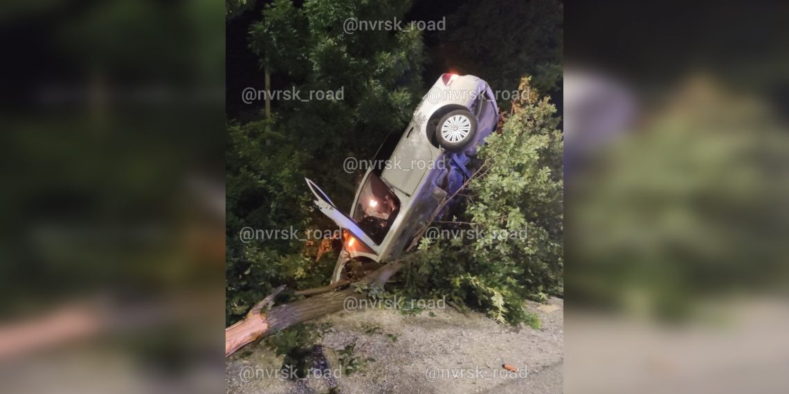 Под Новороссийском легковушка вылетела с дороги: водитель в больнице