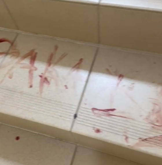 В Сочи жители многоэтажки получили неожиданные угрозы, написанные кровью на полу