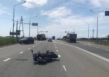 В Абинском районе Краснодарского края в ДТП погиб 38-летний мотоциклист