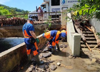 В Сочинской Мацесте восстанавливают подачу воды
