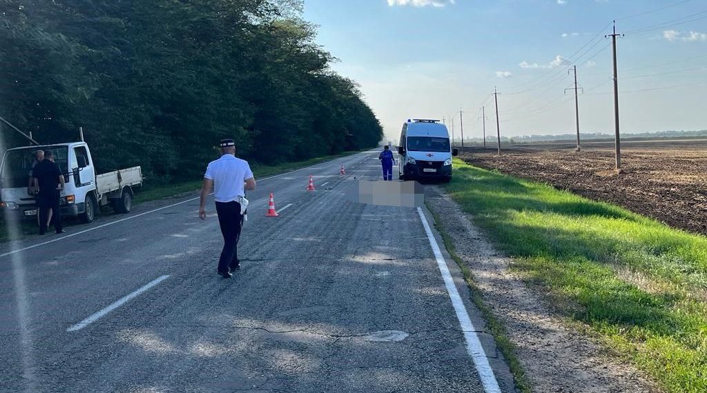 На Кубани КамАЗ насмерть сбил 41-летнего мужчину