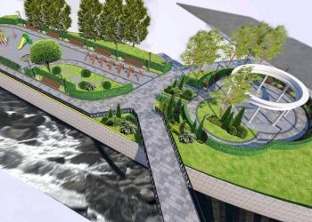 В Сочи благоустраивают пешеходную зону вдоль реки Восточный Дагомыс