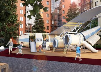 На улице Молокова в Сочи обустраивают территорию для семейного отдыха