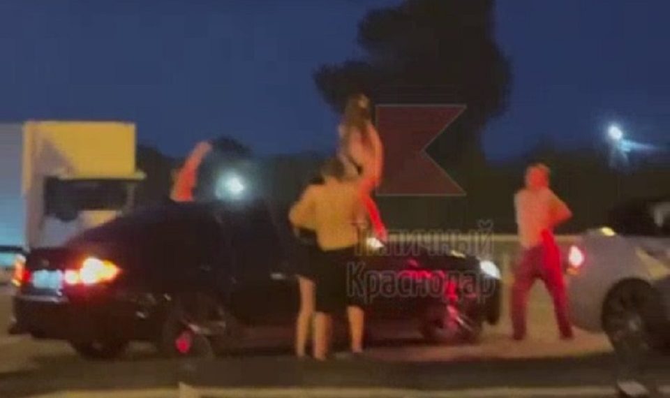 В Сочи BMW с голыми телочками повредил автомобиль местной жительницы