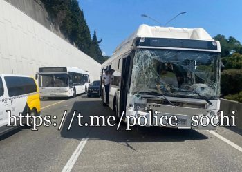 В ДТП с автобусами в Сочи пострадали три человека