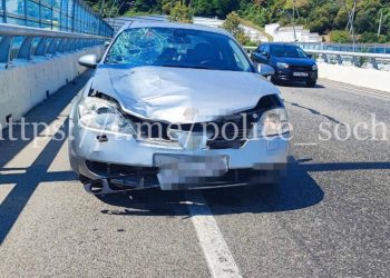 В Сочи Nissan насмерть сбил дорожного рабочего