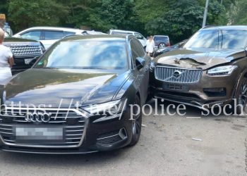 В ДТП в Адлерском районе Сочи пострадали двое взрослых и трое детей