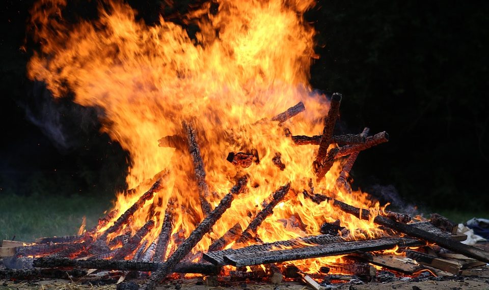 В Геленджике загорелись два гектара сухой растительности
