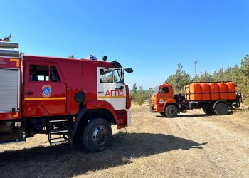 В Геленджике потушили крупный пожар